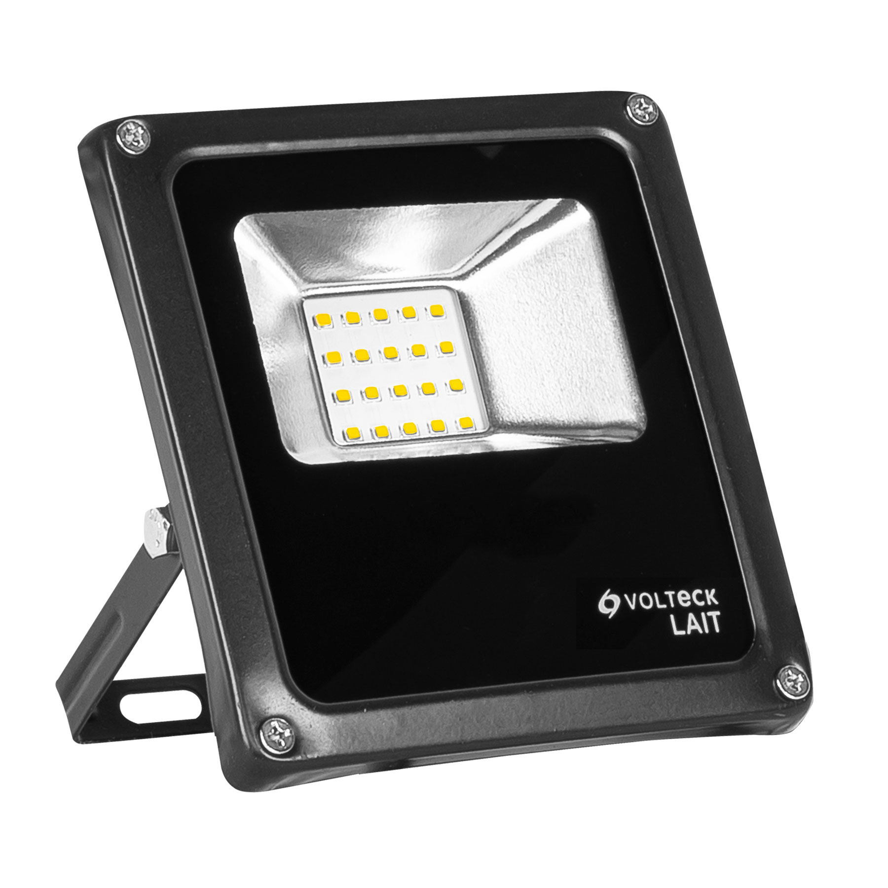 Reflector Volteck REF-300LC color Negro Led 10 W Luz Cálida