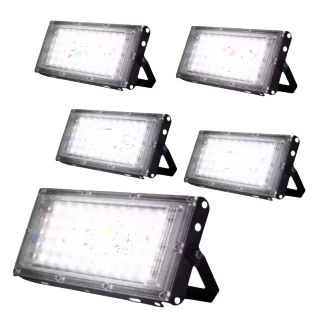 Foto 1 | Reflector Led 20w Luminario Exterior R18W30MM20 - 5 Piezas Carcasa Negro