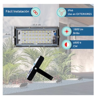Foto 3 | Reflector Led 20 W Luminario Exterior R18w30mm20 - 5 Piezas