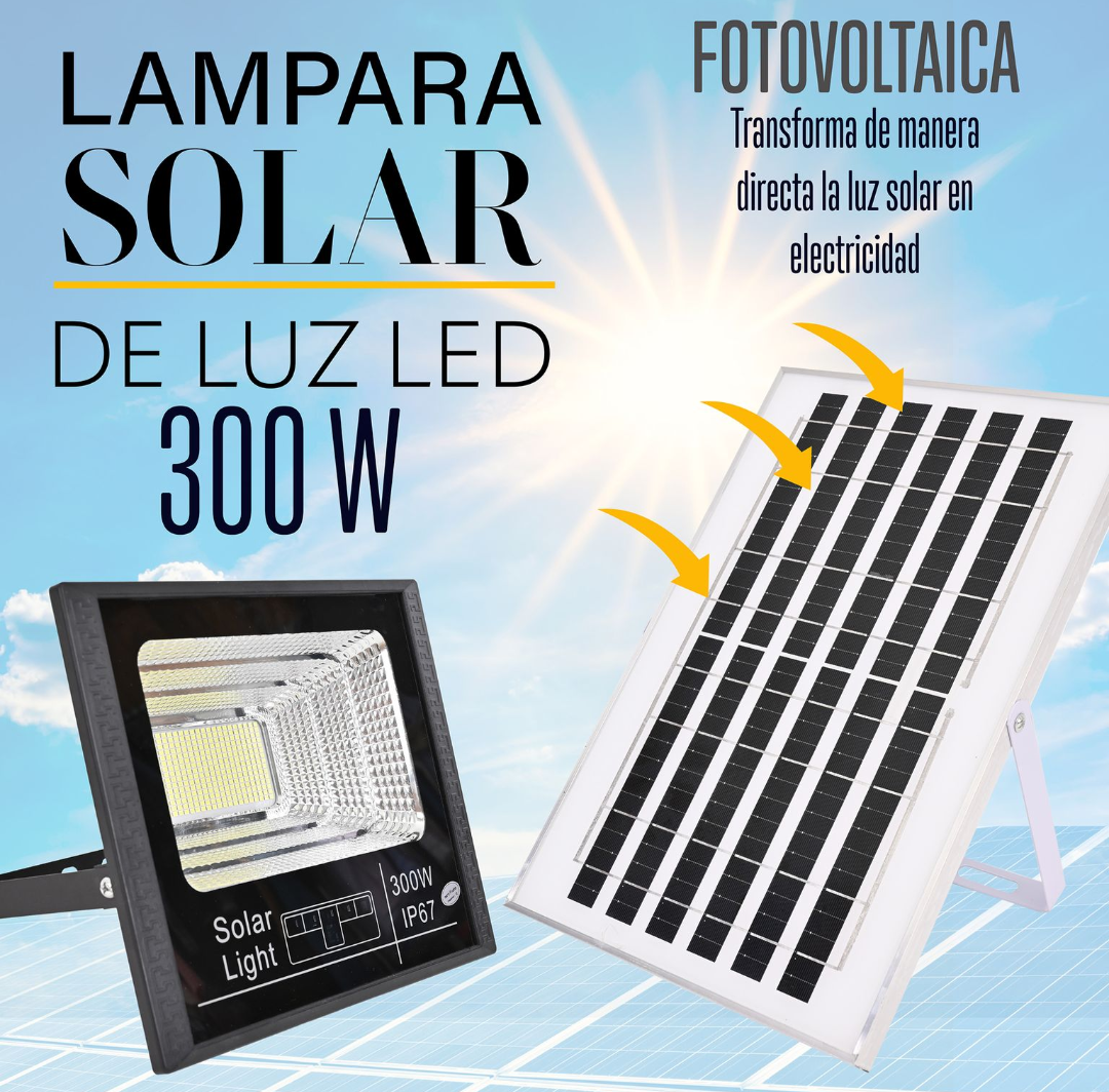 Foto 7 pulgar | Reflector Solar Led 300w