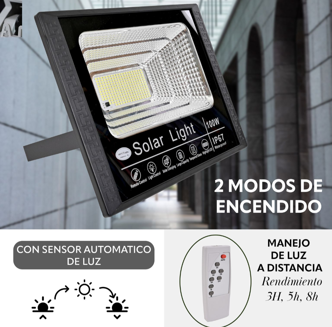 Foto 4 pulgar | Reflector Solar Led 200w