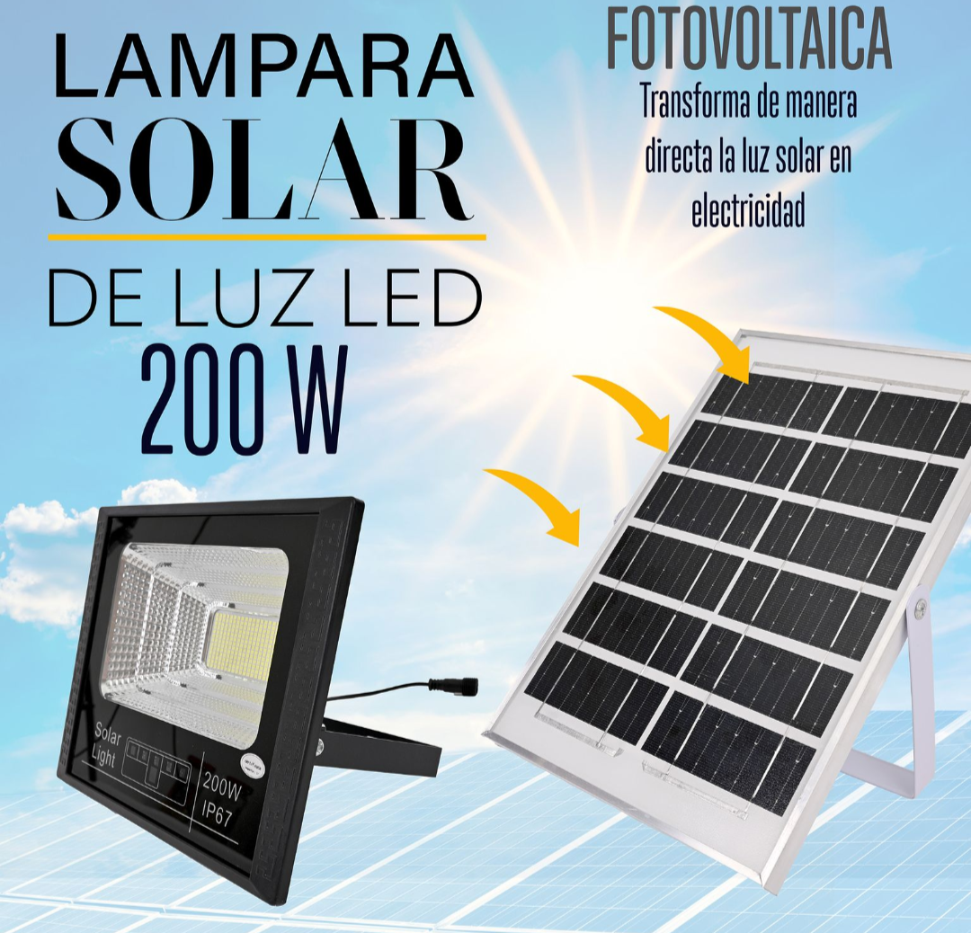 Foto 6 pulgar | Reflector Solar Led 200w