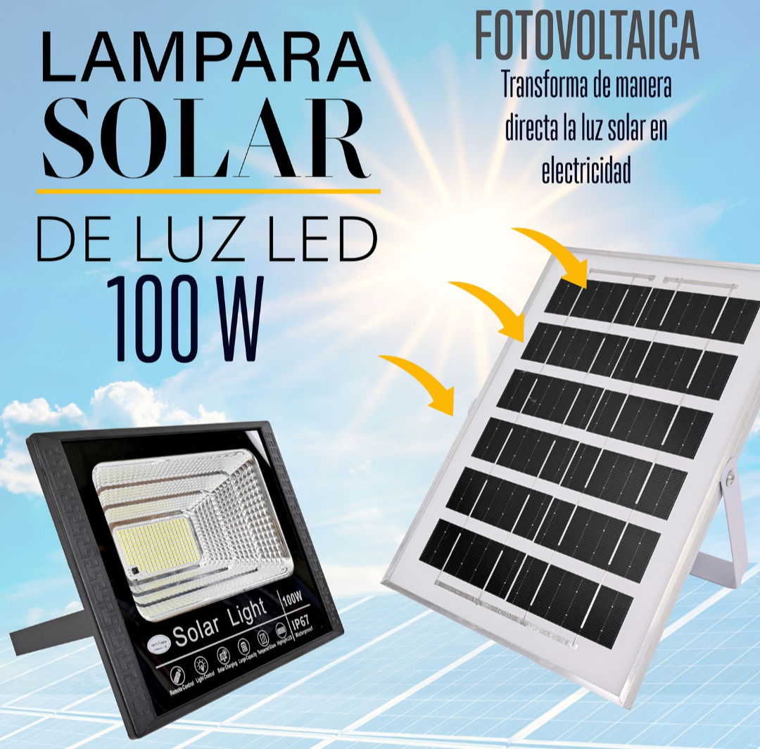 Foto 3 pulgar | Reflector Solar Led 100w