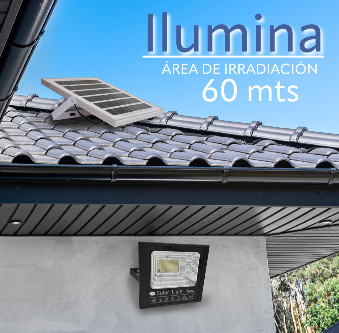 Foto 4 pulgar | Reflector Solar Led 100w