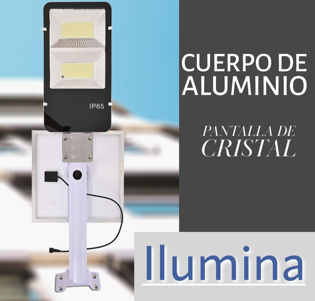 Foto 3 pulgar | Lampara Suburbana Led con Panel Solar 300w