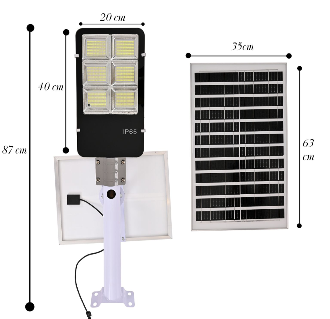 Foto 7 pulgar | Lampara Suburbana Led con Panel Solar 300w