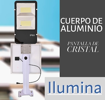 Foto 3 | Lampara Suburbana De Led Con Panel Solar 100w