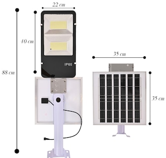 Foto 6 | Lampara Suburbana De Led Con Panel Solar 100w