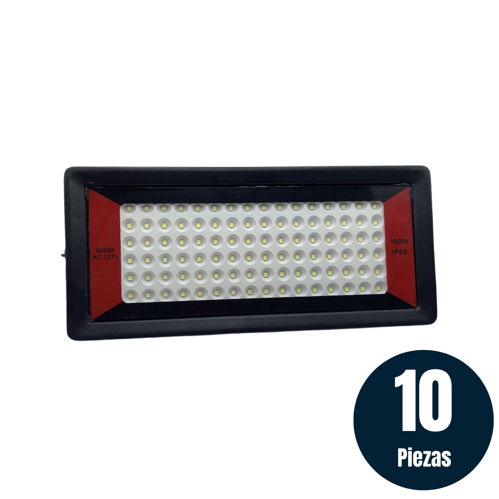 Foto 1 | 10 Piezas Reflector De Led Horizontal