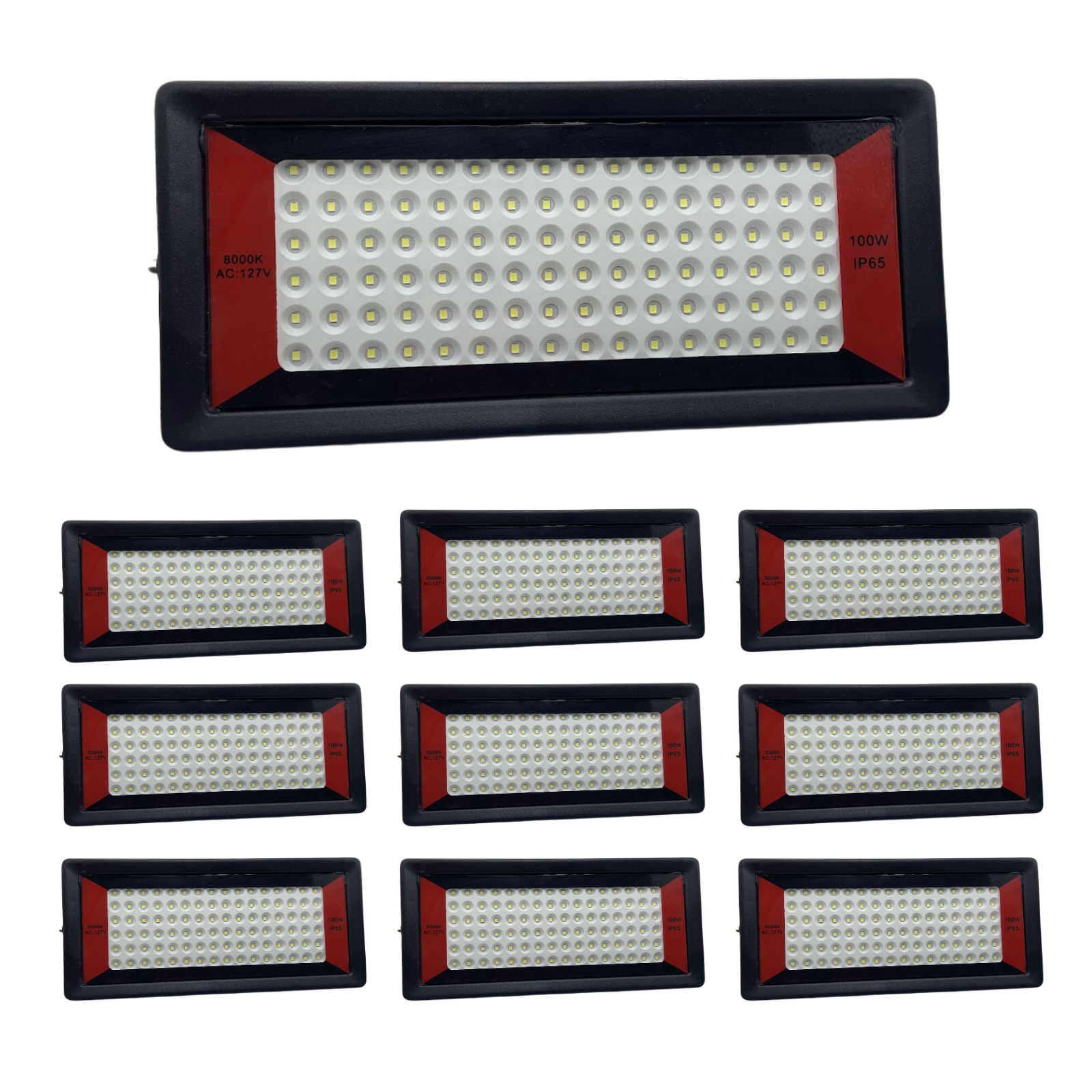 Foto 3 | 10 Piezas Reflector De Led Horizontal