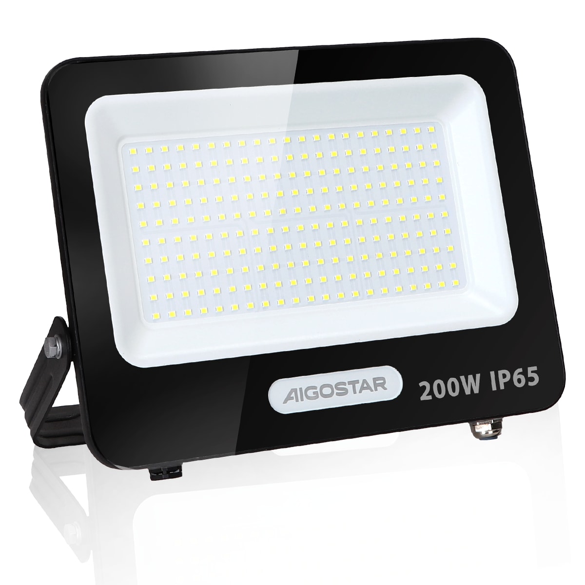 Reflector Led 200w Slim Ip65 Negro Luz Blanco Frio Exterior $295