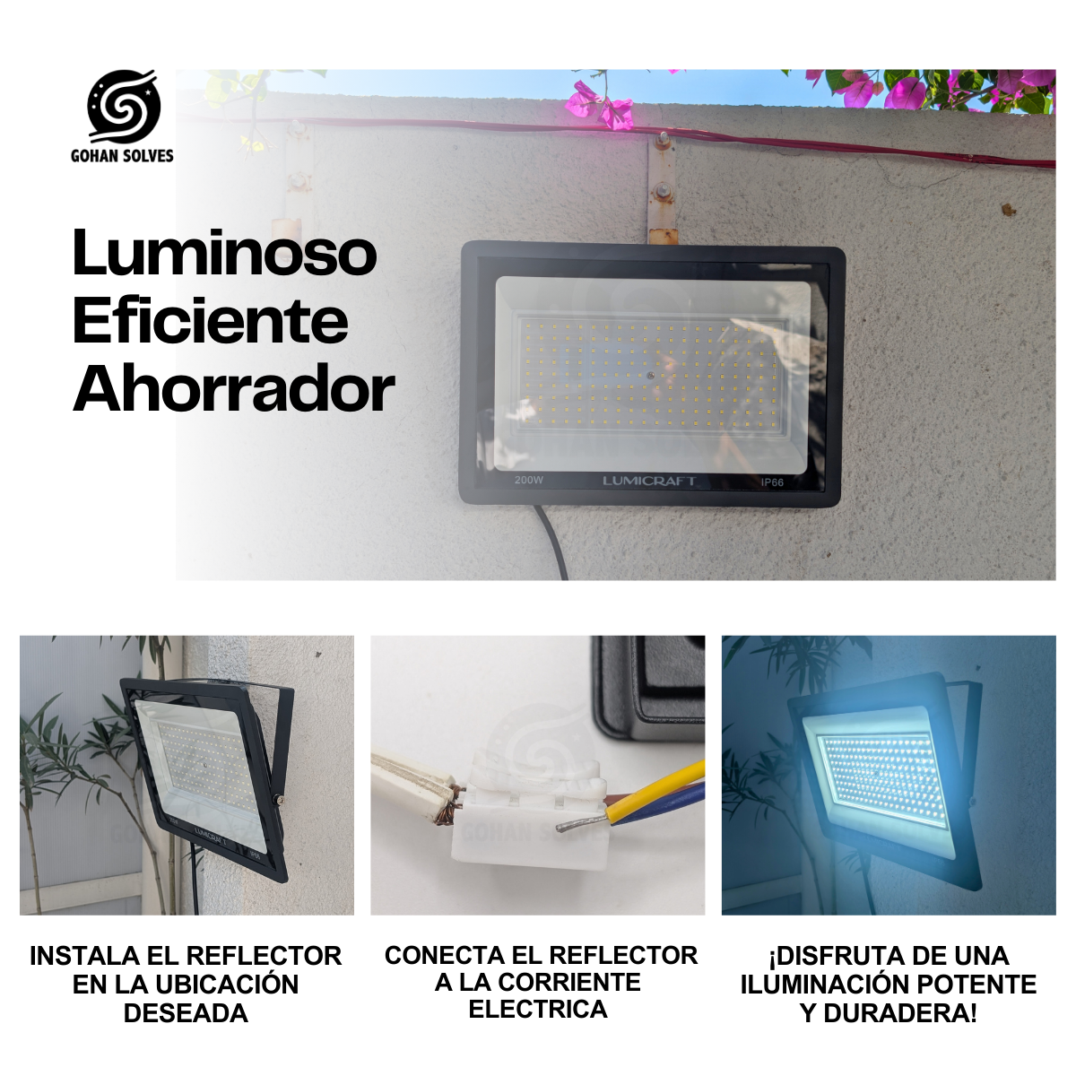 Foto 4 pulgar | Reflector Led Luz Blanco Frío 200w, Para Exterior E Interior