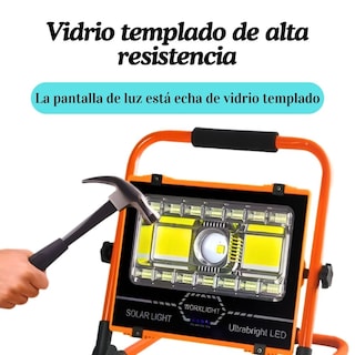 Foto 4 | Lampara Portátil Recargable Multifuncional, Para Emergencias Con Carga Solar Usb