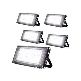 Foto 1 | Reflector Led 20w Luminario Exterior Lab.g R18w30mm20 - 5 Pzs Carcasa Negro Luz Blanco Frío