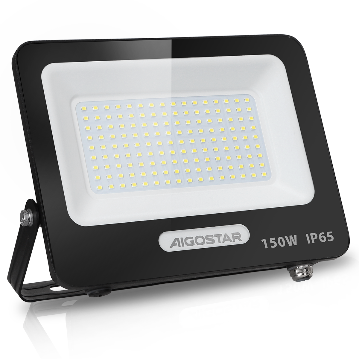 Foto 2 pulgar | Reflector Led 150w Slim Ip65negro Luz Blanco Frio Exterior