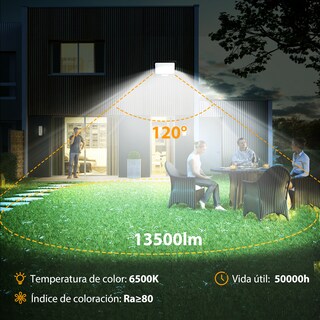 Foto 2 | Reflector Led 150w Slim Ip65negro Luz Blanco Frio Exterior