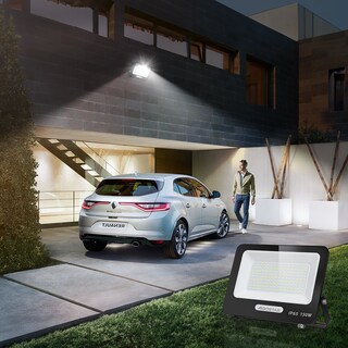Foto 7 | Reflector Led 150w Slim Ip65negro Luz Blanco Frio Exterior