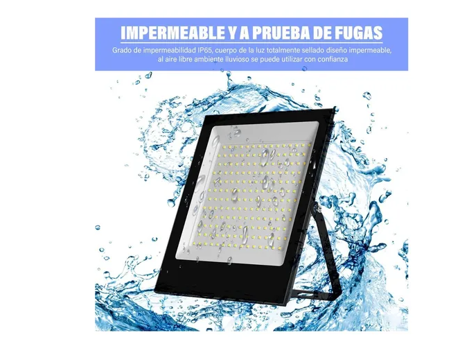 Foto 4 pulgar | Reflector Xtellar Led 100w De Lujo, Iluminación Potente 1000w, Diseño Slim, Exterior, Ip66, Luz Blanca Frí