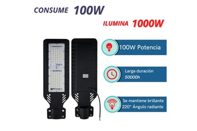 Foto 2 | Lampara Solar Xtellar De Alumbrado Público Megaluz 100w, 9000lm