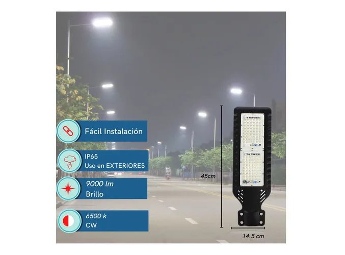 Foto 4 pulgar | Lampara Solar Xtellar De Alumbrado Público Megaluz 100w, 9000lm