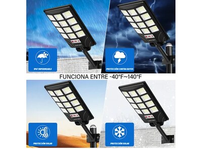 Foto 4 | Xtellar Reflector Solar Led Exterior De Alta Potencia Para Jardín Y Seguridad