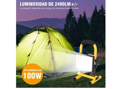 Foto 4 | Lámpara Reflector Led Xtellar Portátil, Recargable E Impermeable