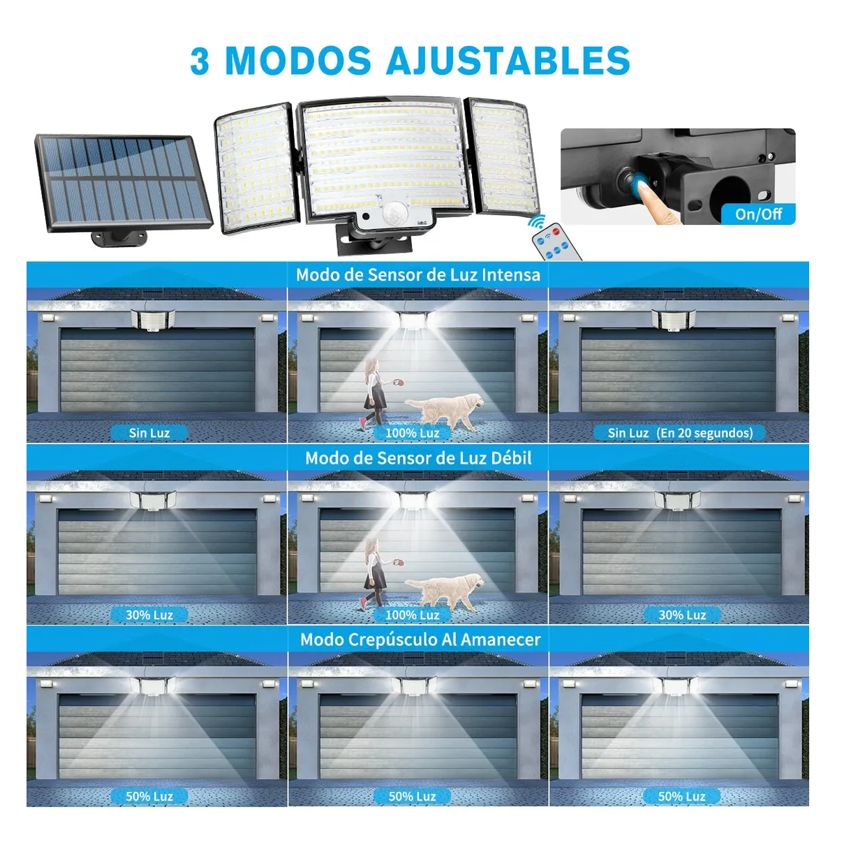 Foto 3 | Lamparas Solares Luz Solar Jardin Exterior Y Interior