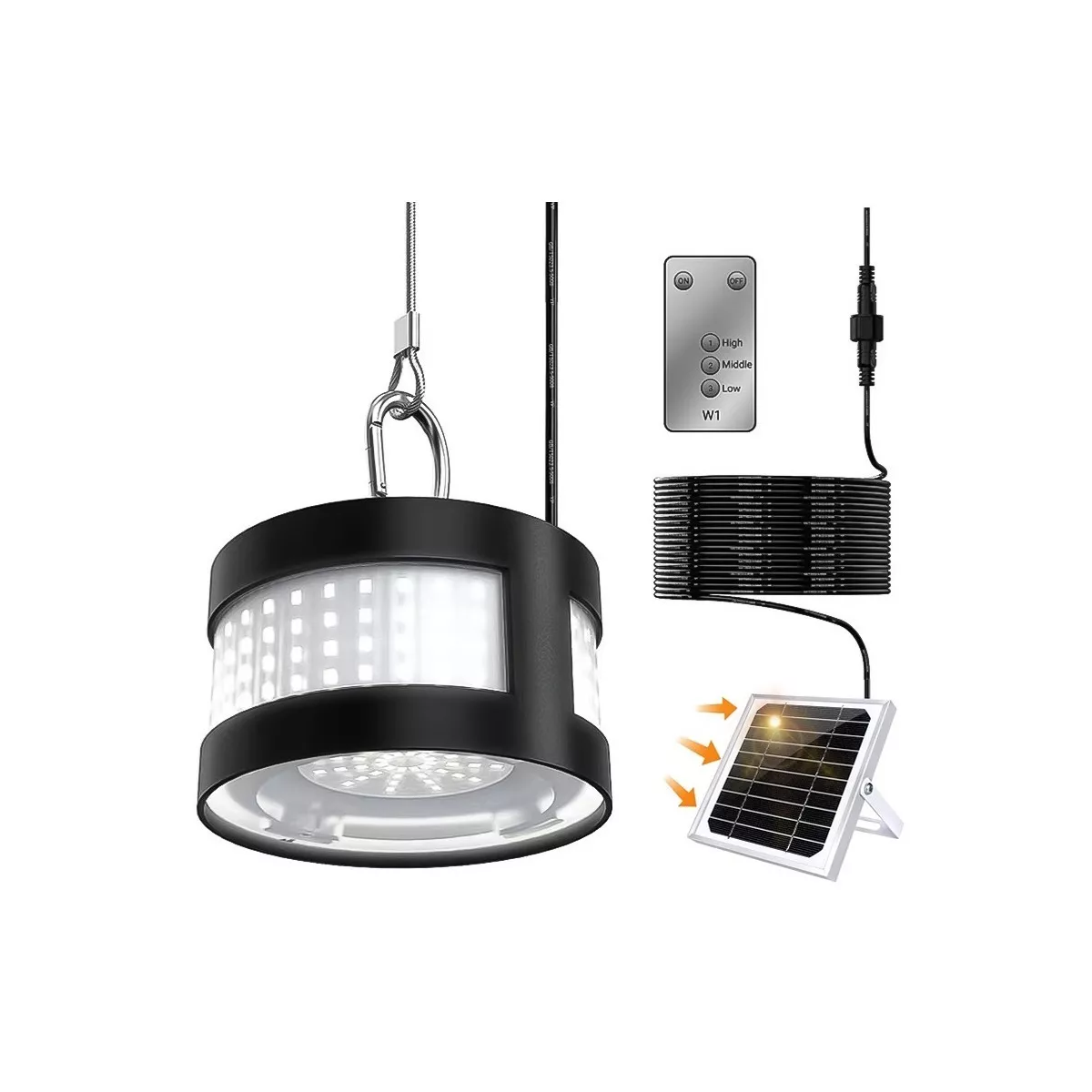 Foto 3 pulgar | Lámpara Solar De Pared Exteriores Sensor Luz 160 Led Eo Safe Imports Esi-11054 Negro