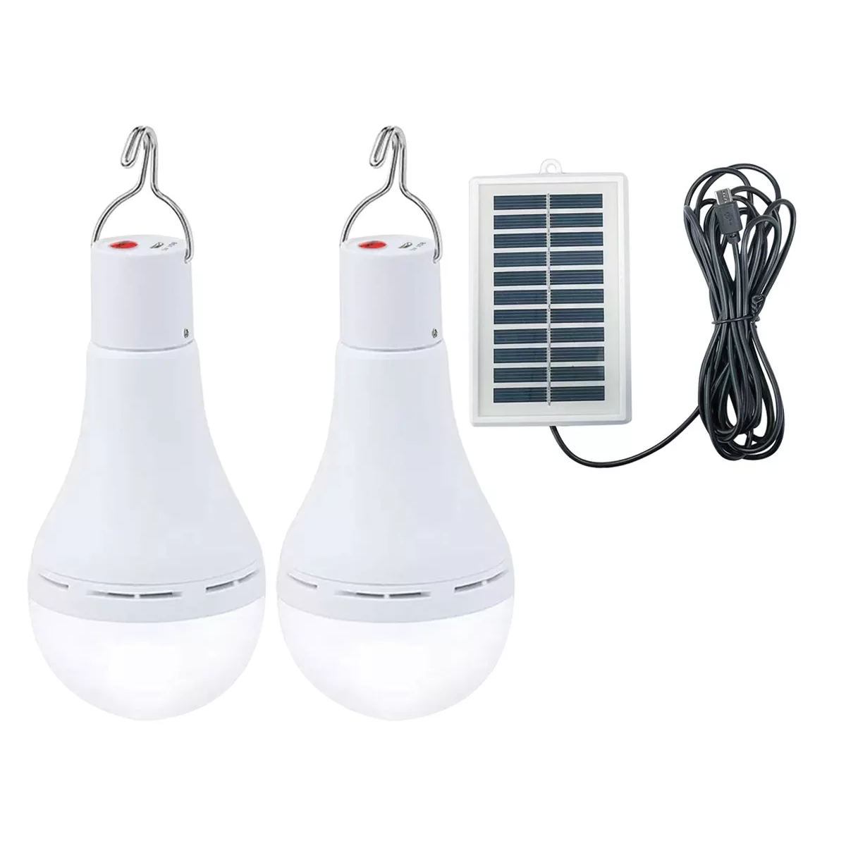 Foto 2 pulgar | Luz De Emergencia Usb Solar Recargable Y Extraíble 60w 2 Pzs Eo Safe Imports Esi-14581 Blanco