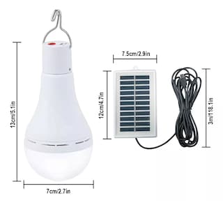 Foto 2 | Luz De Emergencia Usb Solar Recargable Y Extraíble 60w 2 Pzs Eo Safe Imports Esi-14581 Blanco
