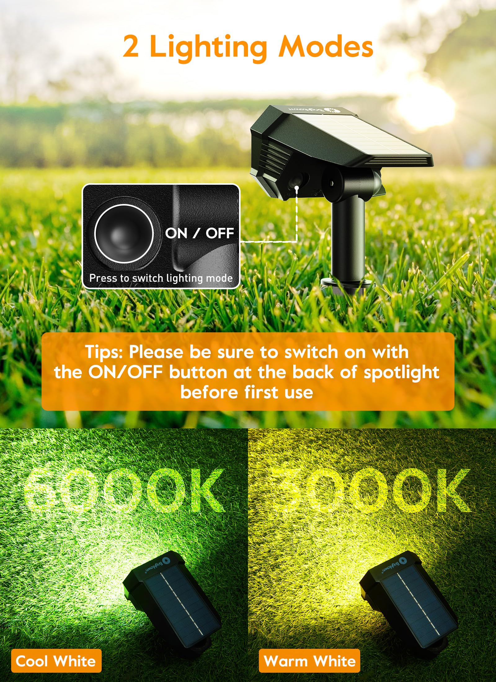 Foto 6 | Focos Solares Brightown, Impermeables, Paquete De 4 Con Mando A Distancia - Venta Internacional.