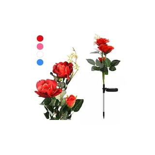 Foto 1 | Par De Luces Solares Para Jardín, 6 Rosas, Decoración De Patio - Venta Internacional.