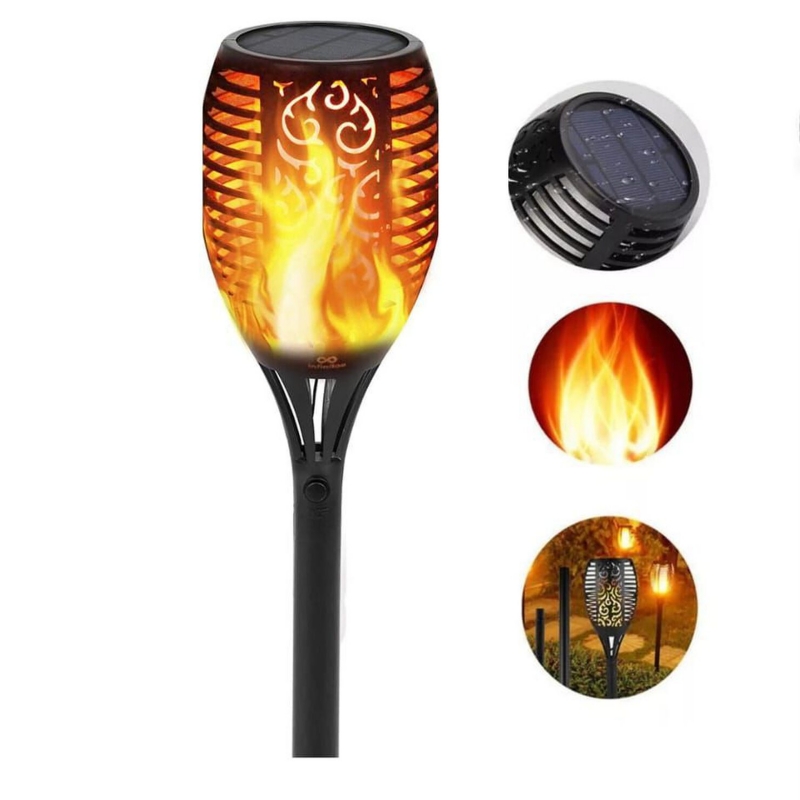 Foto 2 pulgar | Antorcha Solar Led Con Efecto De Fuego, Estaca Solar De 60 Cm - Venta Internacional.
