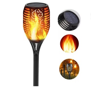 Foto 1 | Antorcha Solar Led Con Efecto De Fuego, Estaca Solar De 60 Cm - Venta Internacional.
