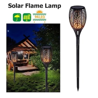 Foto 5 | Antorcha Solar Intermitente, Luz De Llama Solar Inalámbrica - Venta Internacional.