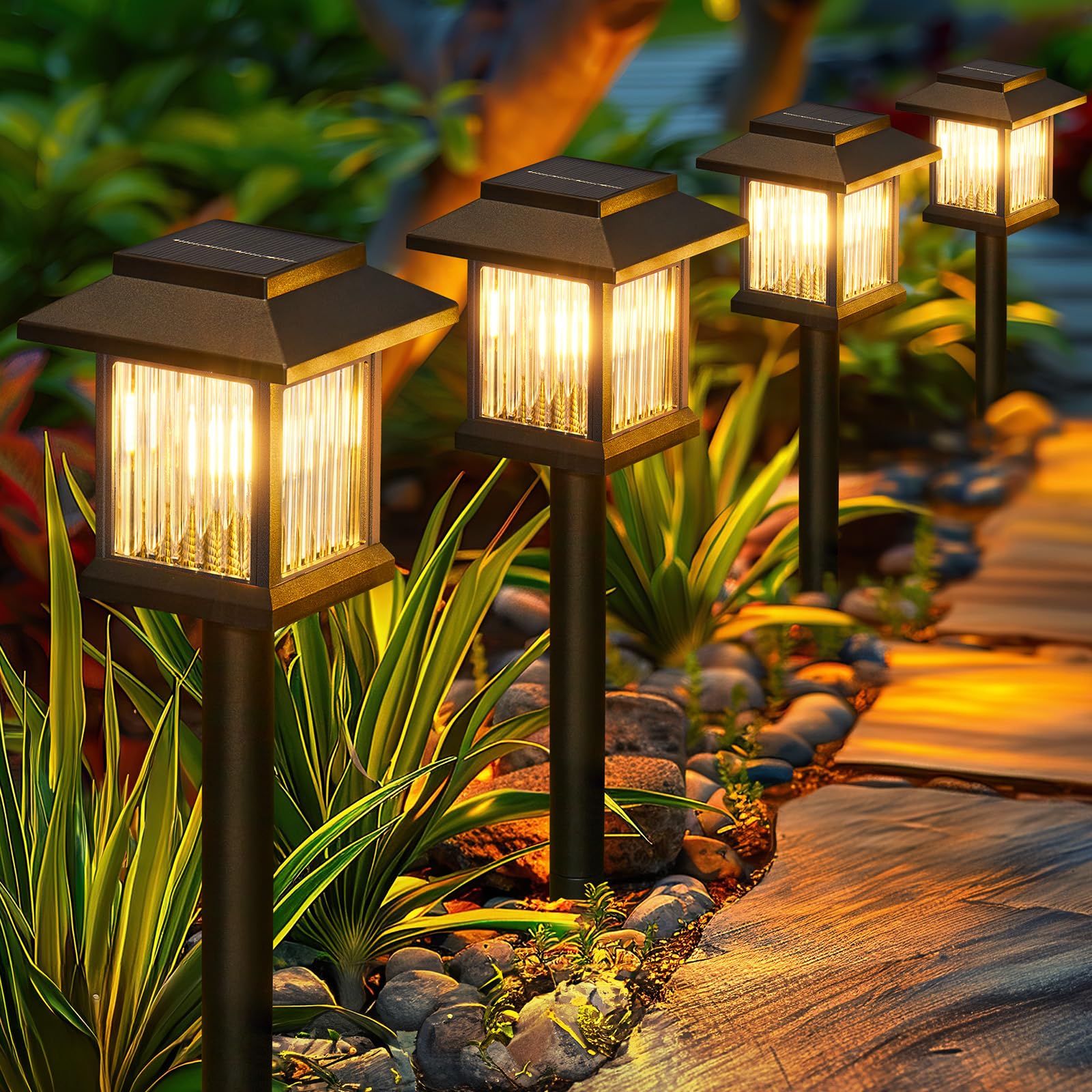 Luces Solares Para Caminos Kooper, Paquete De 10 Unidades, Impermeables Para Exteriores - Venta Internacional.