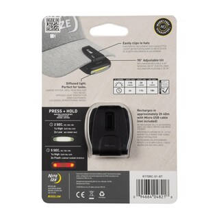Foto 6 | Clip Light Nite Ize Radiant 170 Recargable 170 Lm Negro - Venta Internacional.