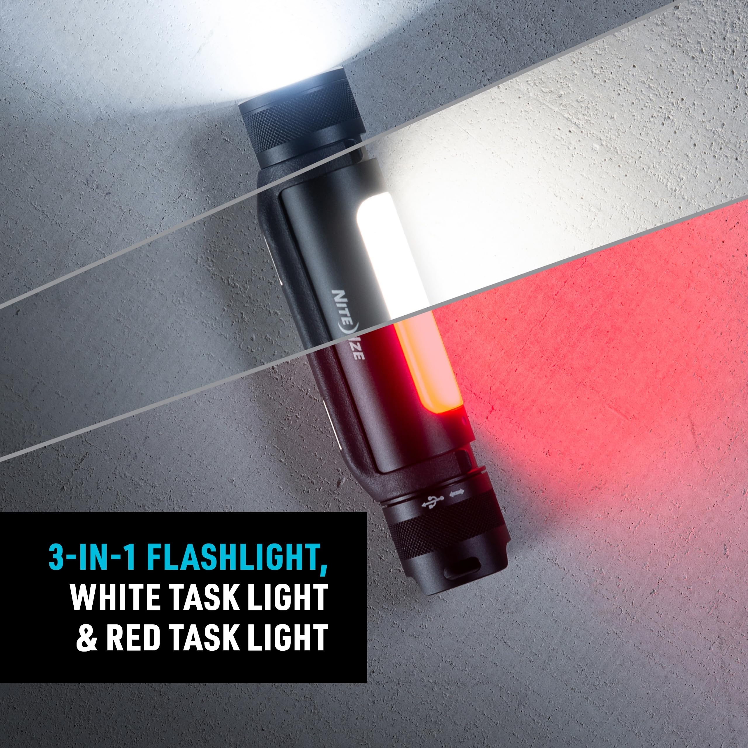 Foto 3 | Flashlight Nite Ize Radiant - Luz Utilitaria Recargable, Color Negro - Venta Internacional.