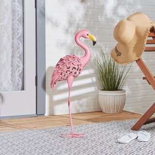 Foto 4 | Estaca Solar Para Jardín Zingz & Thingz, Diseño De Flamencos, Para Decoración Exterior - Venta Internacional.