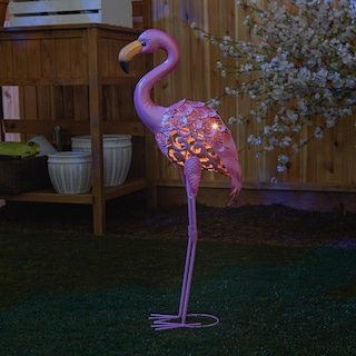 Foto 5 | Estaca Solar Para Jardín Zingz & Thingz, Diseño De Flamencos, Para Decoración Exterior - Venta Internacional.