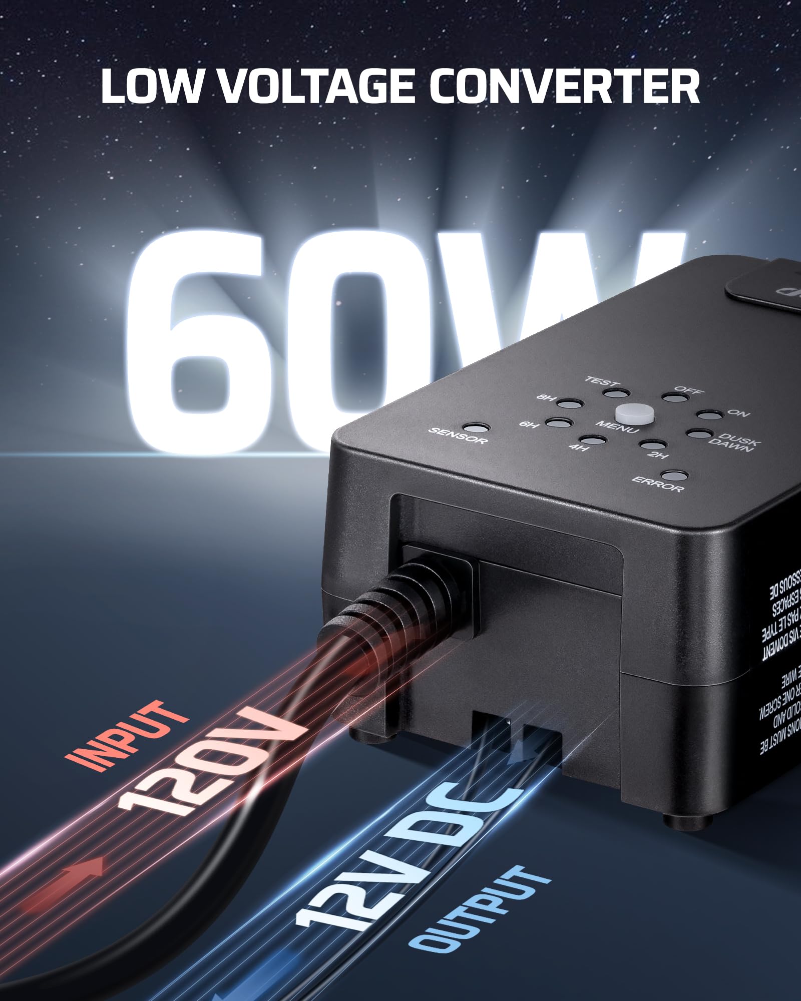 Foto 3 pulgar | Transformador De Baja Tensión Dewenwils 60 W 120 V Ac A 12 V Dc - Venta Internacional.