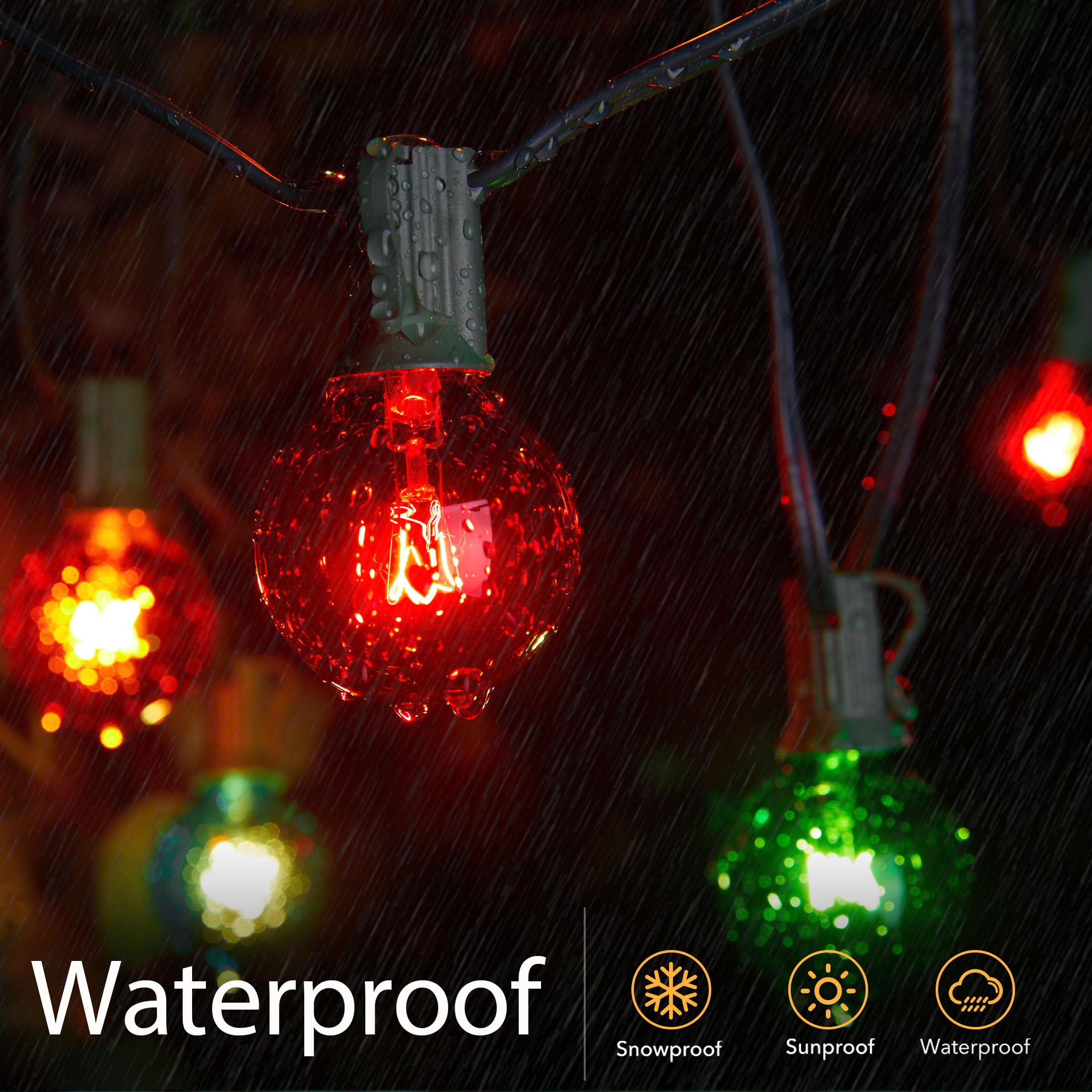 Foto 6 | Bombillas Navideñas De Repuesto Brightown G40, 5 W, 25 Unidades - Venta Internacional.