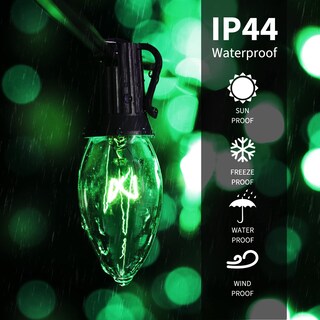 Foto 4 | Bombilla De Repuesto Navideña Brightown C9, Verde, 25 Unidades - Venta Internacional.