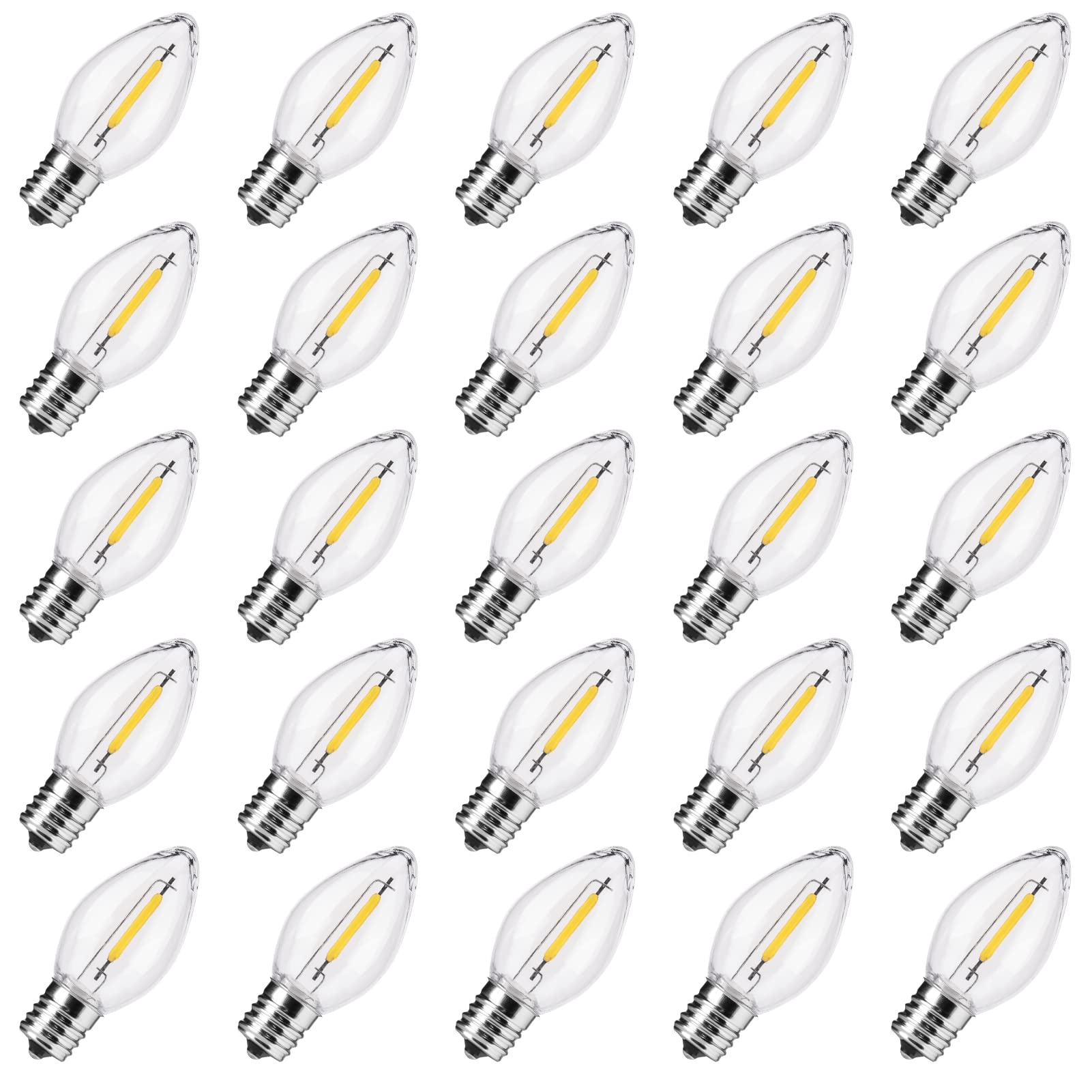 Foto 1 | Bombillas Led Navideñas Brightown C7 Transparentes, Paquete De 25 - Venta Internacional.