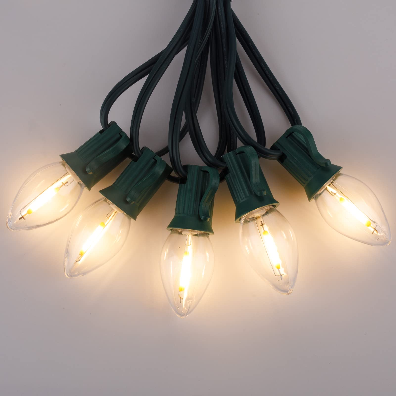 Foto 5 | Bombillas Led Navideñas Brightown C7 Transparentes, Paquete De 25 - Venta Internacional.
