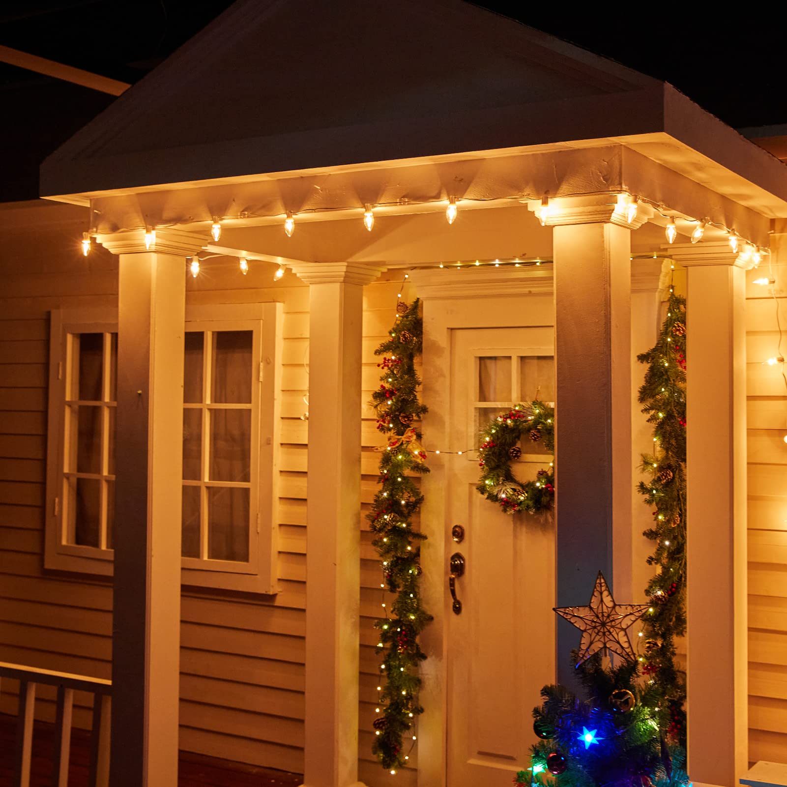 Foto 7 | Bombillas Led Navideñas Brightown C7 Transparentes, Paquete De 25 - Venta Internacional.