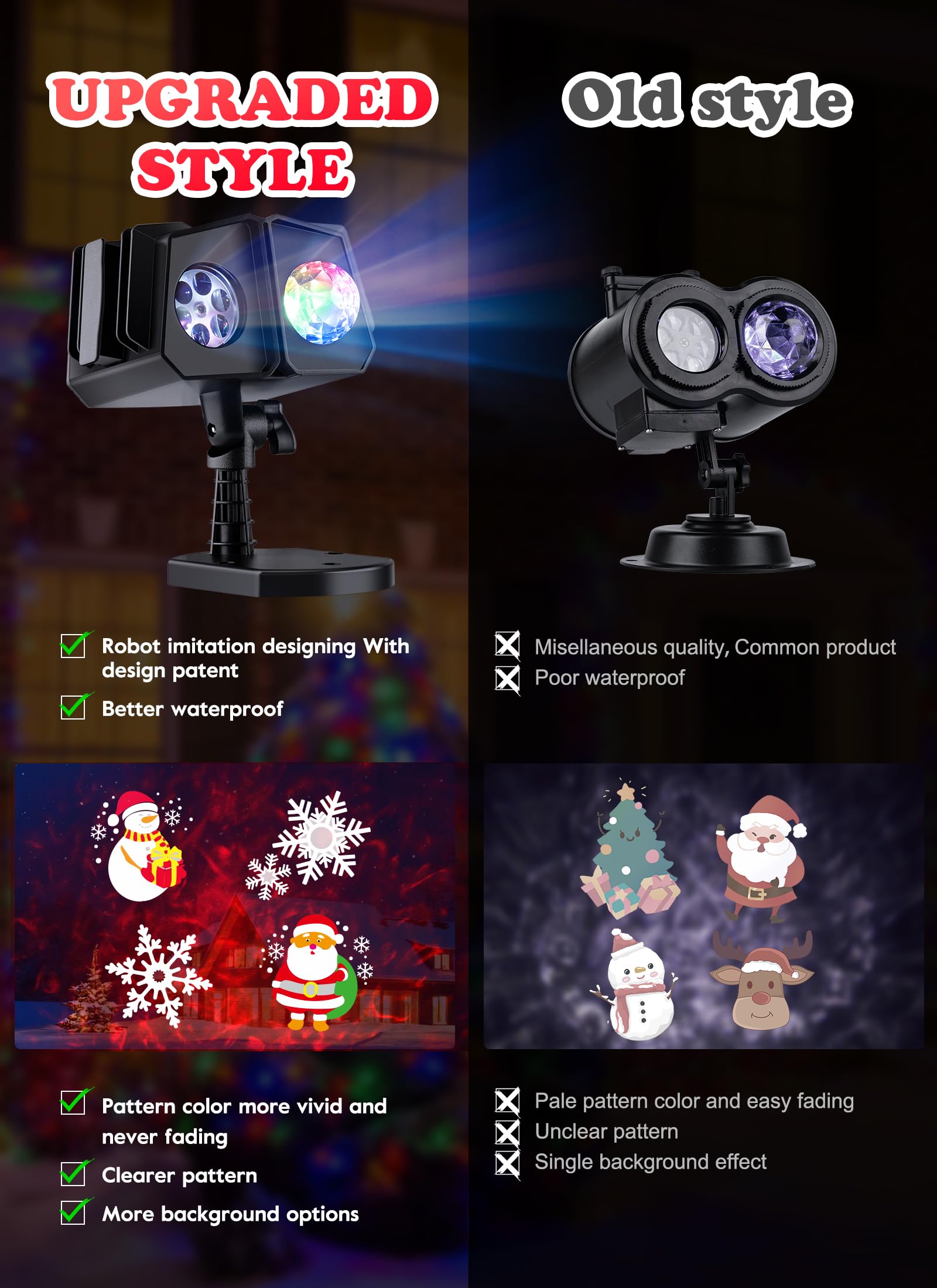 Foto 6 | Proyector Navideño Minetom 26 Hd Effects A Prueba De Agua - Venta Internacional.