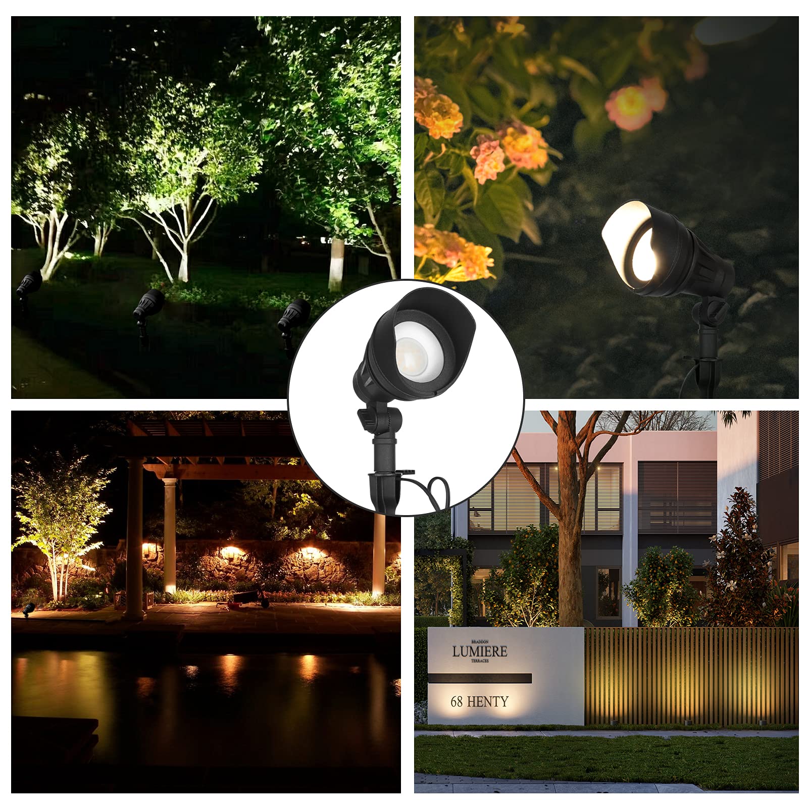 Foto 6 | Luces De Paisaje Dewenwils Led, 14 W, 540 Lm, 3000 K, 12 V, Paquete De 4 - Venta Internacional.