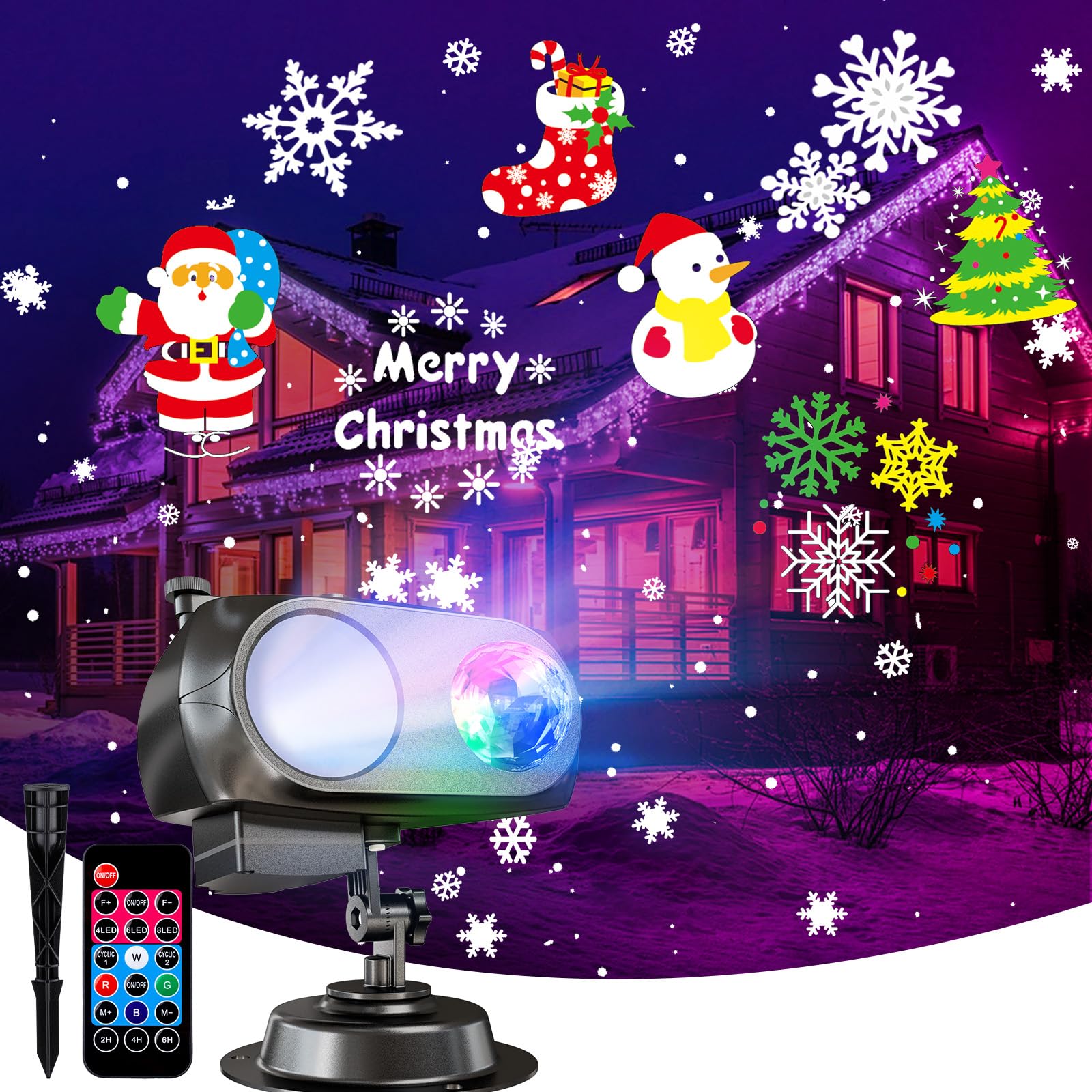 Proyector De Luces Minetom Halloween Christmas 20 Hd Effects - Venta Internacional.