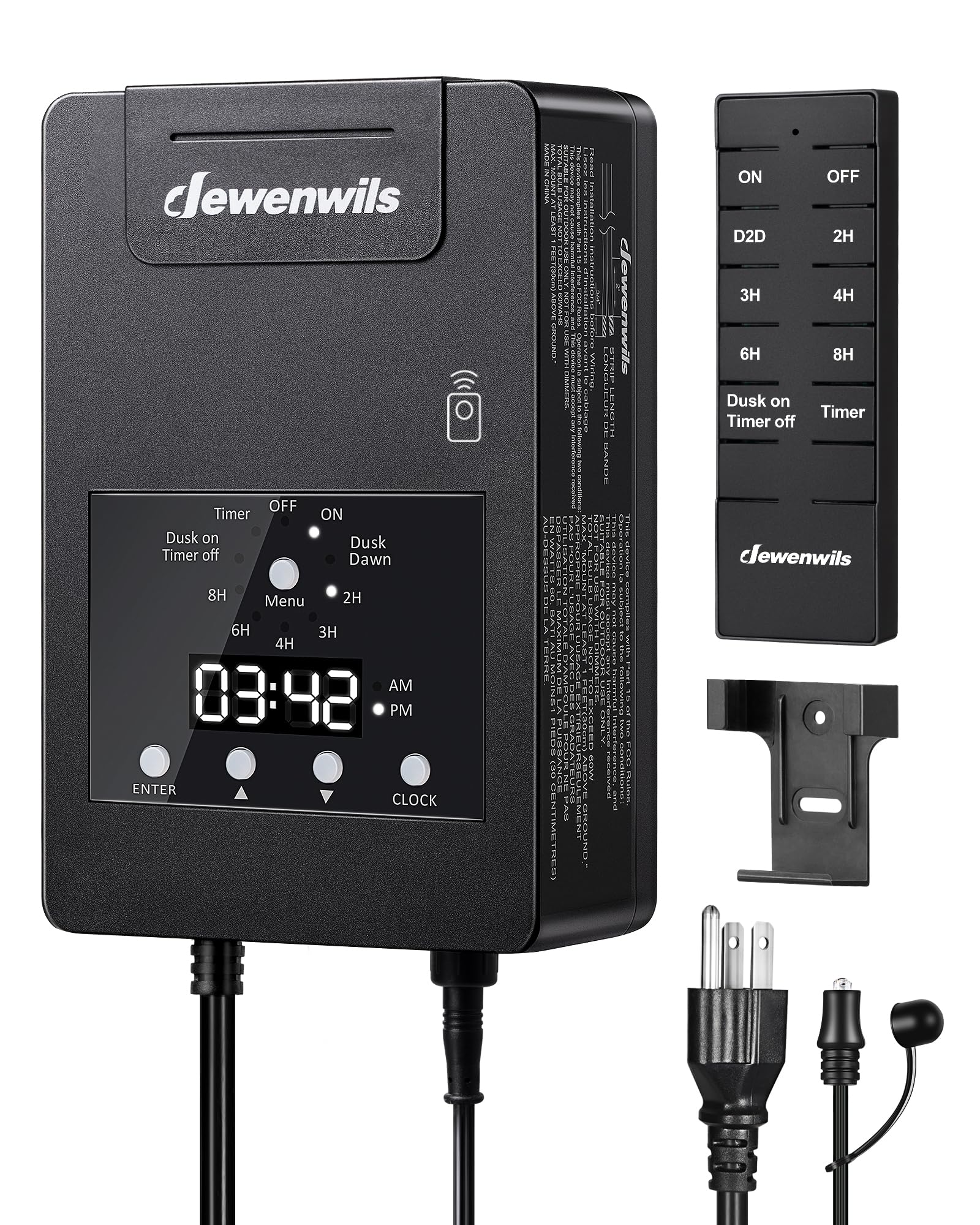 Foto 1 | Transformador De Paisaje Dewenwils De 120 W Con Mando A Distancia De 12 V - Venta Internacional.